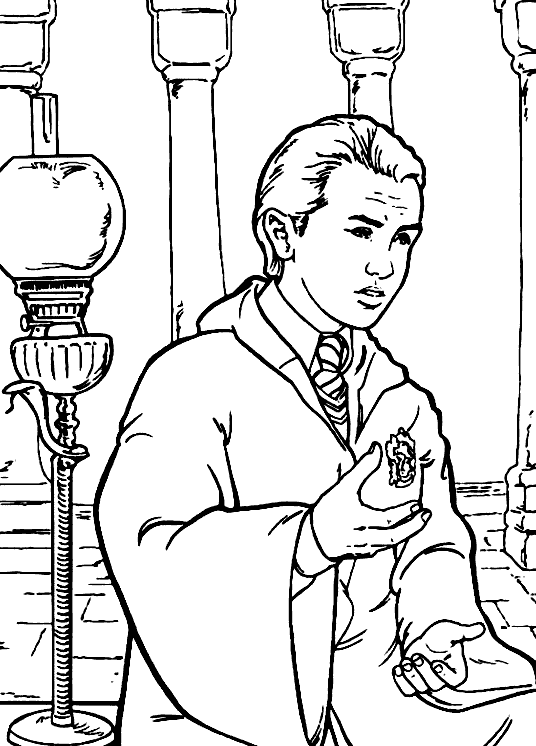 coloriage drago malefoy